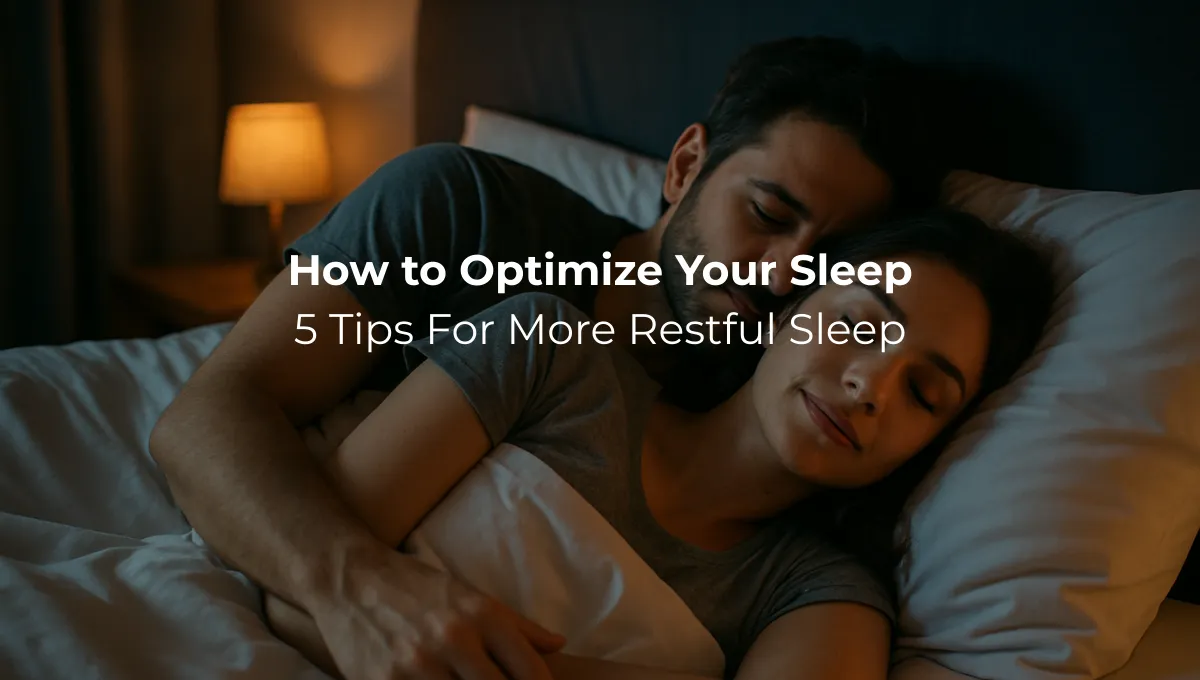 Couple sleeping well with an optimized sleep rotine