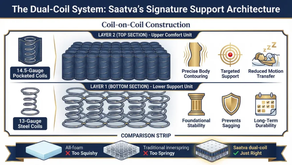 The Saatva dual-coil system and how it compares