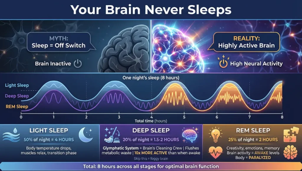 What happens to the brain when we sleep