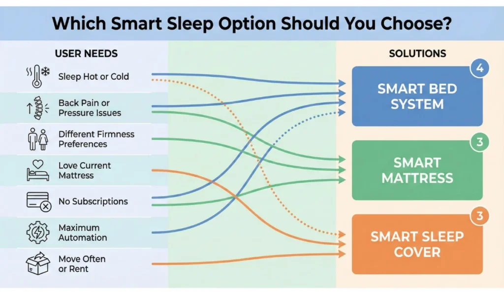 Chart to show how to choose the best smart sleep option