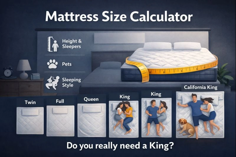 Image to show the benefits of using a mattress size calculator