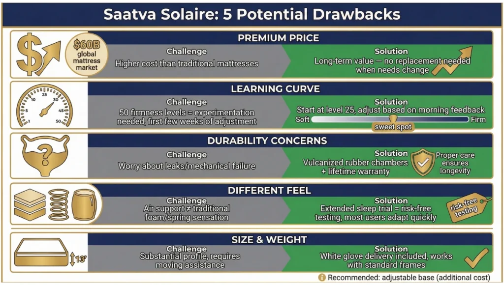 Solaire Potential drawbacks