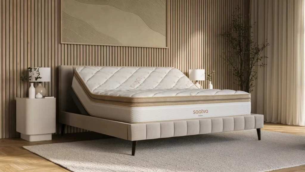 The Saatva Solaire adjustable firmness mattress