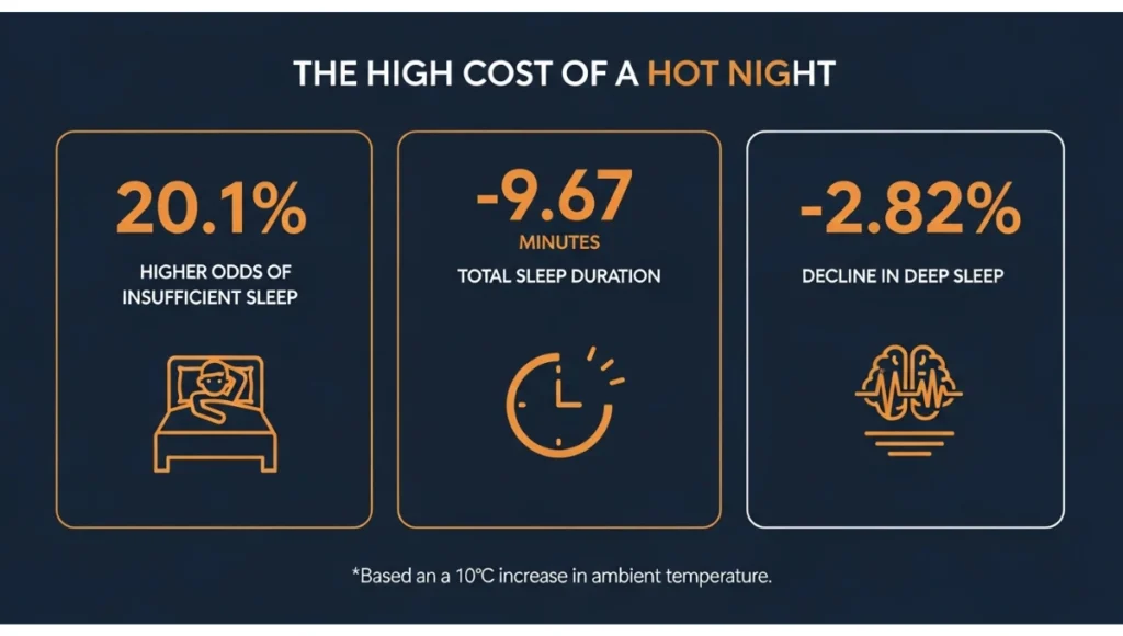 Consequences of poor temperature control while sleeping