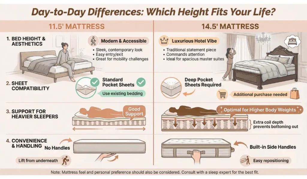 Image showing which mattress size suits your needs and lifestyle