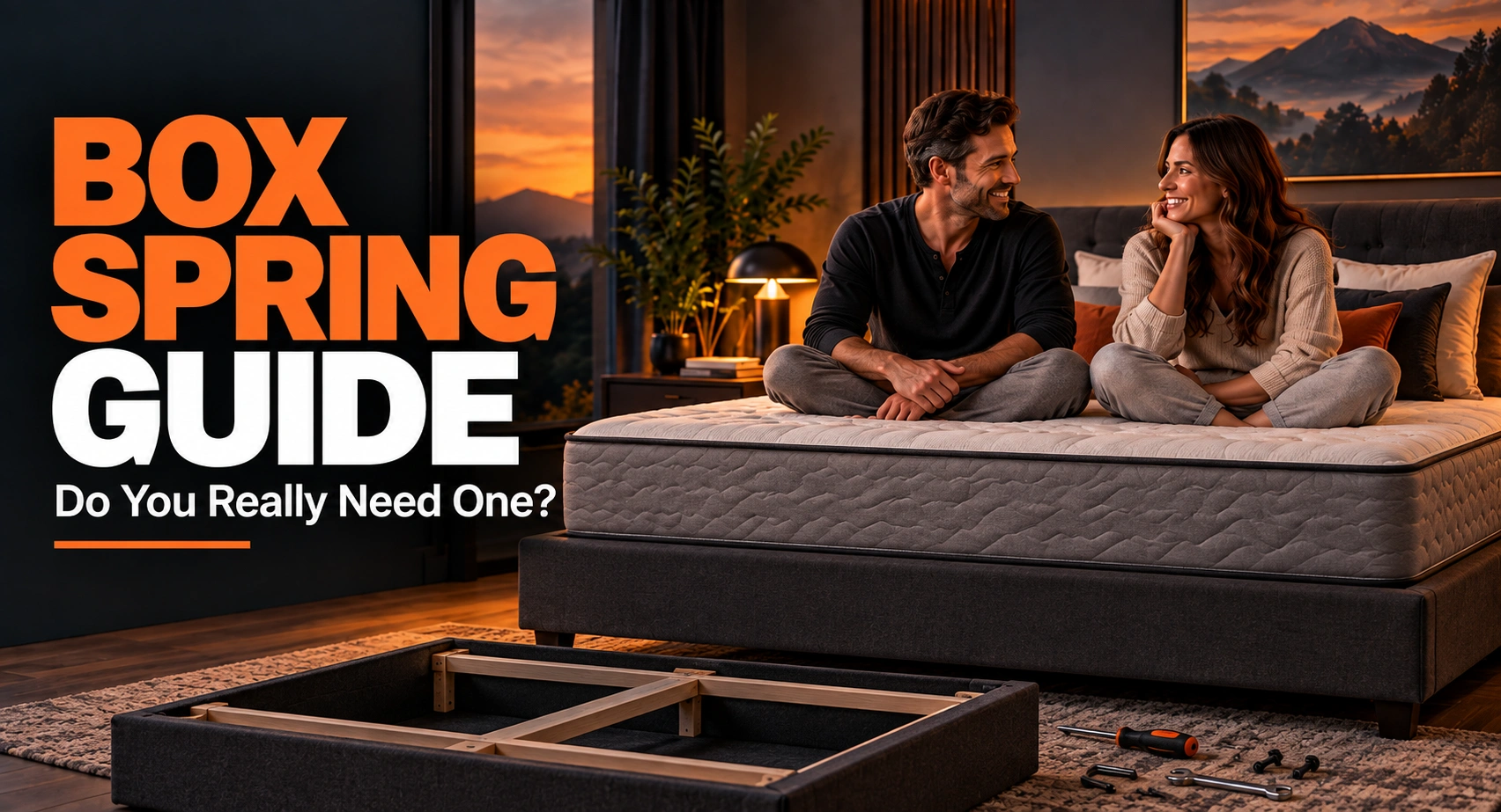 Couple deciding do you really need a box spring for your mattress