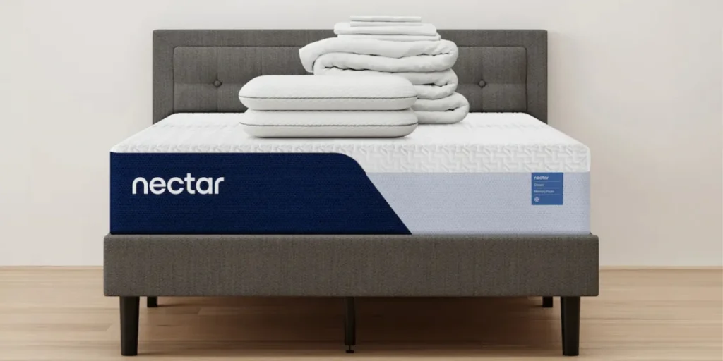 Nectar bed frame with headboard bundle