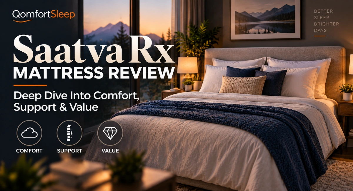 Examining the Saatva RX mattress in a well lit room