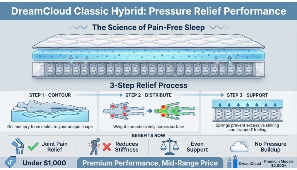 DreamCloud's pressure performance relief explained