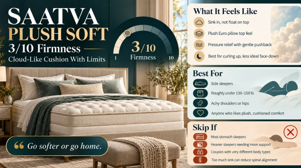 Saatva plush soft firmness level