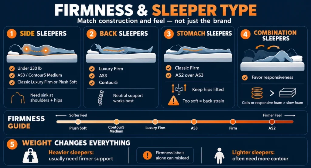 Comparing and explaining the firmness scales between Saatva and Amerisleep mattresses.