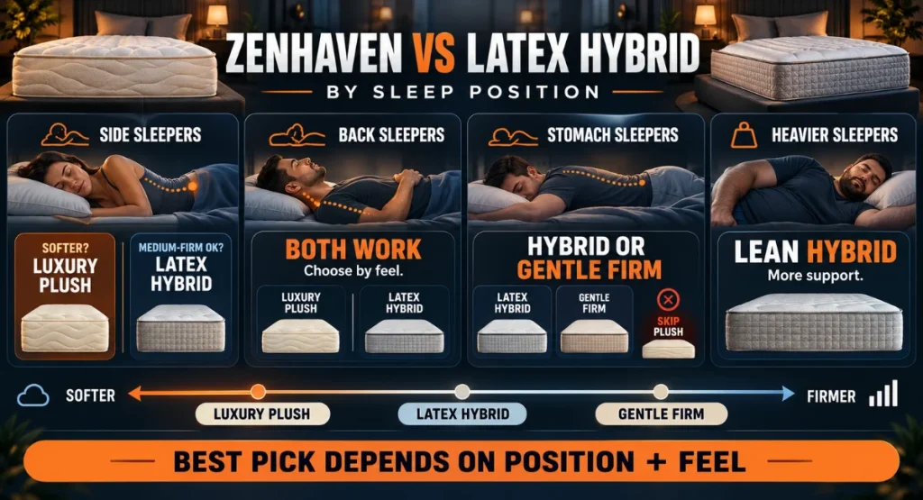 Explaining which Saatva mattress suits different sleeping positions