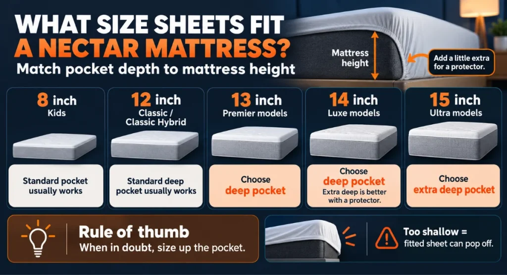 How to make sure you're using the right size sheets for a Nectar mattress